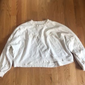 Cotton on light yellow cropped crew neck